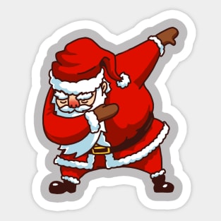 Dabbing Santa Christmas Tshirt Gift Dab Santa Claus T-Shirt 2 Sticker